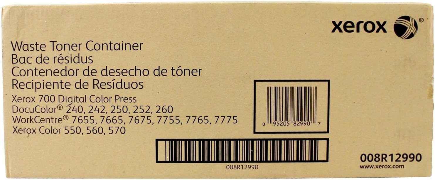 Xerox Waste Toner Cartridge, 50000 Yield (008R12990)