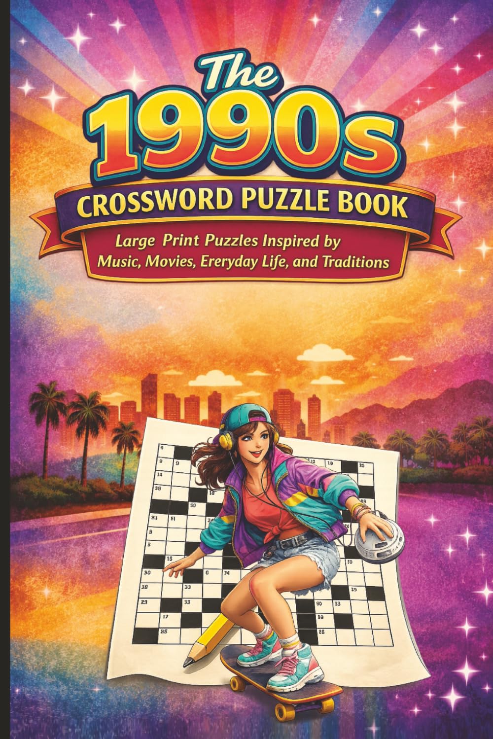 The 1990s Crossword Puzzle Book: Large Print Puzzles Inspired by Music, Movies, Everyday Life, and Traditions (Classic Memories Puzzle Collection)