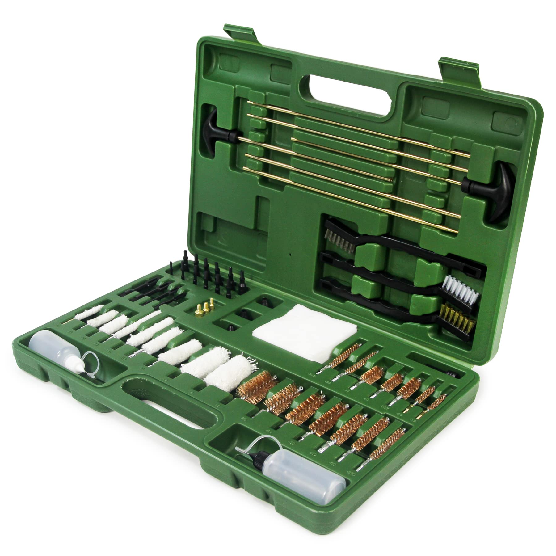 GUGULUZA Kit de Limpieza Universal de Escopeta, Pistola, Rifle con Estuche Portátil