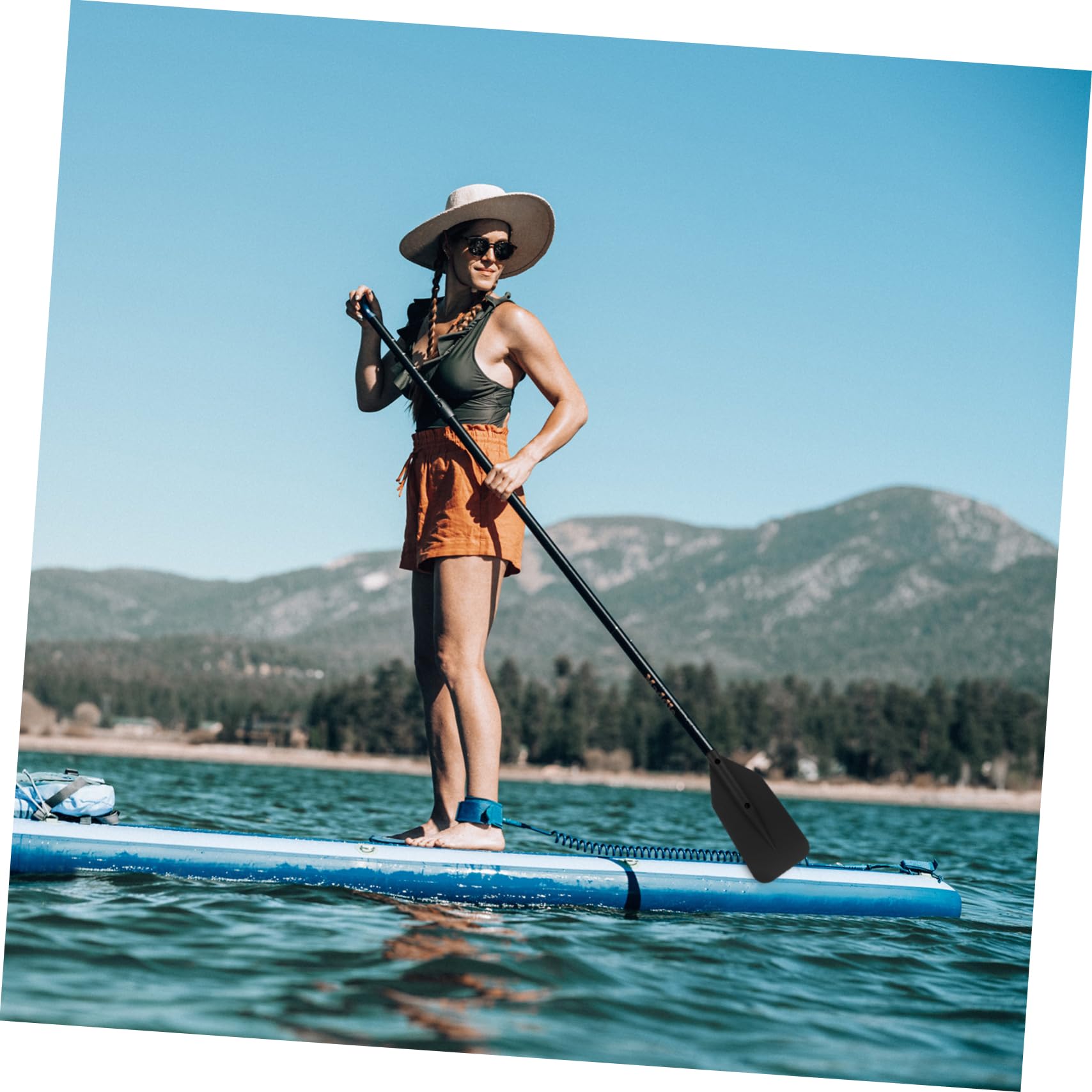 BESPORTBLE 3pc Paddle Board Oar Replacement Set Kayak Paddle Floating Plastic Blade Telescopic Kayak Paddle