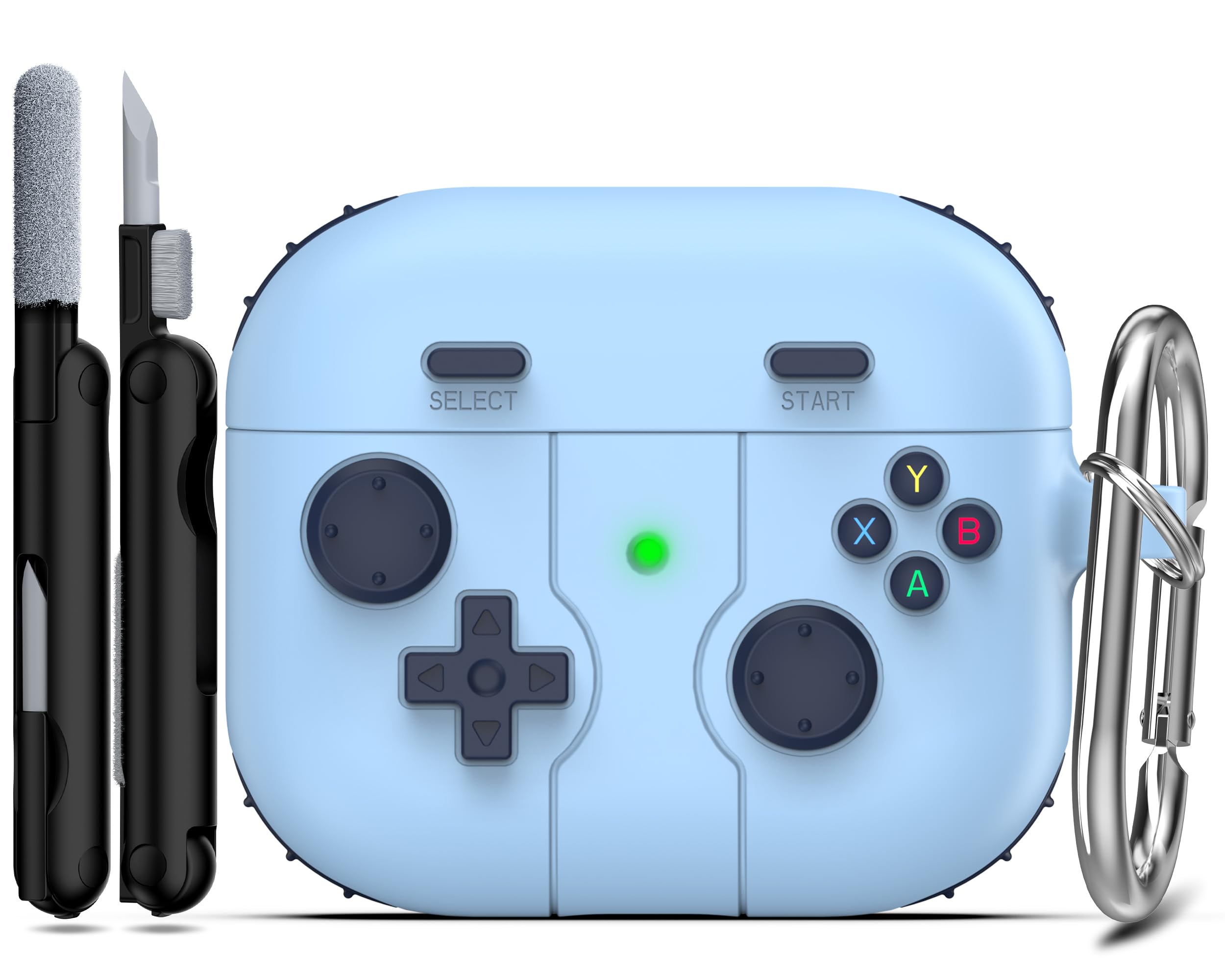 RFUNGUANGO Compatible with Airpods 2nd /1st Case,Automatic Pop-up with Safety Lock Clip, Full Body Shockproof Hard Case with Keychain Compatible with AirPods case,starry sky — view 46