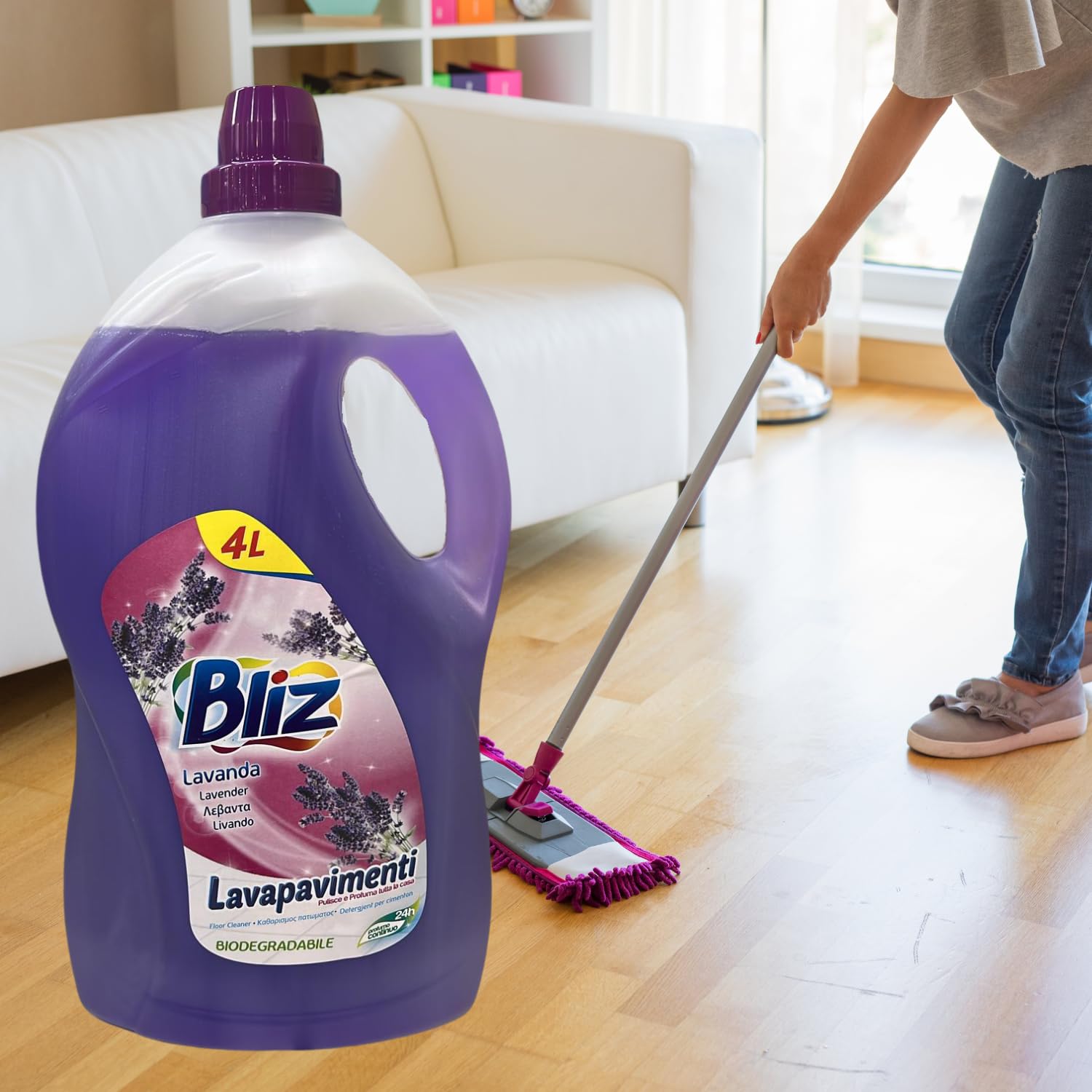 Lavapavimenti al Profumo di Lavanda 4L – Pulizia Profonda e Rilassante – Variazioni 4/8/12 Pezzi (8)