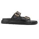 SADEBA Men's Buckle Toe Post Sandals, Lightweight Casual Comfort Slides Black 7 UK/IND gallery image