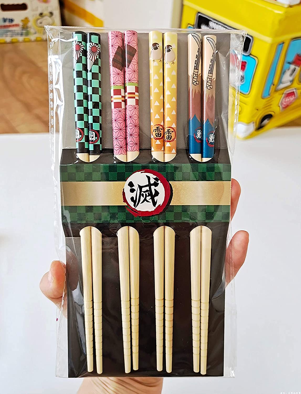 Amazon | 鬼滅の刃 お箸 鬼狩り 箸セット 竹箸 竈門炭治郎 禰豆子 善逸