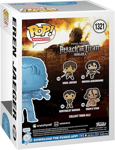 Miniatura 5 de Funko POP! & Tee Attack on Titan - Eren Yaeger con marcas - Grande - (L) - Camiseta - Ropa con figura de vinilo coleccionable - Idea de regalo -