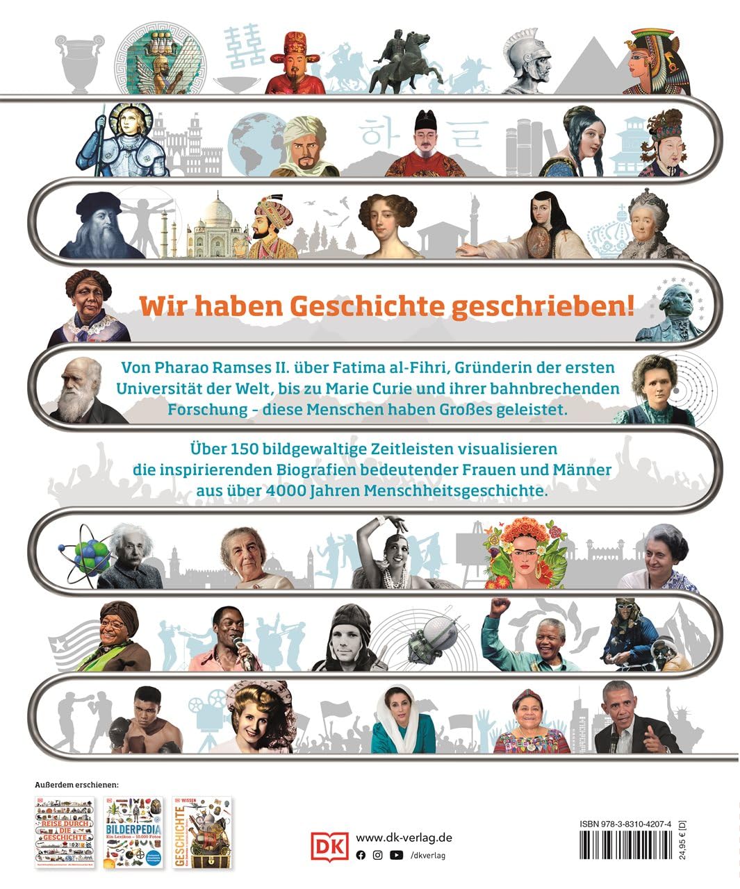 Menschen der Geschichte: Von Konfuzius und Kleopatra bis Mozart und Malala. In 150 Biografien durch die Menschheitsgeschichte. Für Kinder ab 10 Jahren