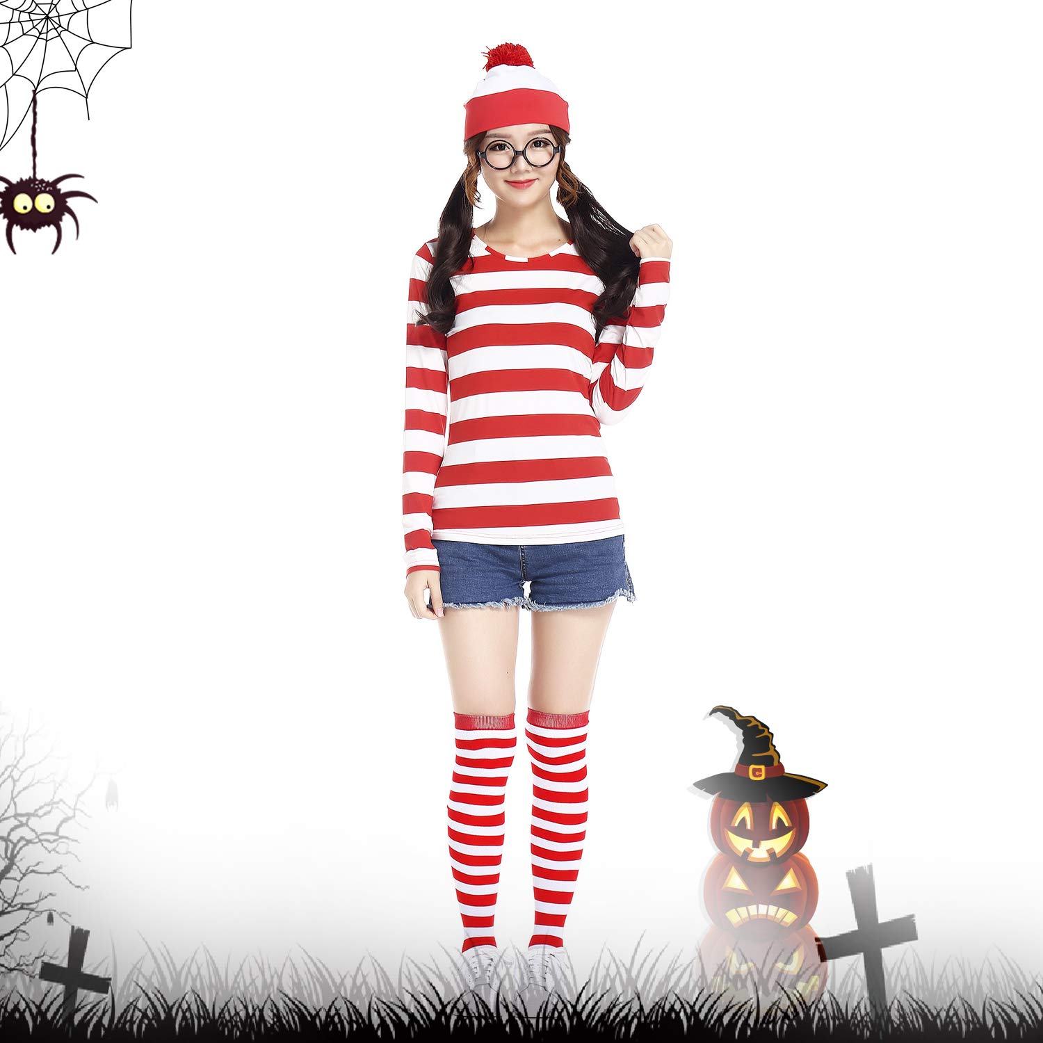 Amazon.co.jp: [lidofigo] ウォーリー コスプレ 仮装 ウォーリーを探せ