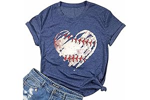 Cute Baseball Shirts for Women, Game Day Graphic Tee, Baseball Mom Shirts...