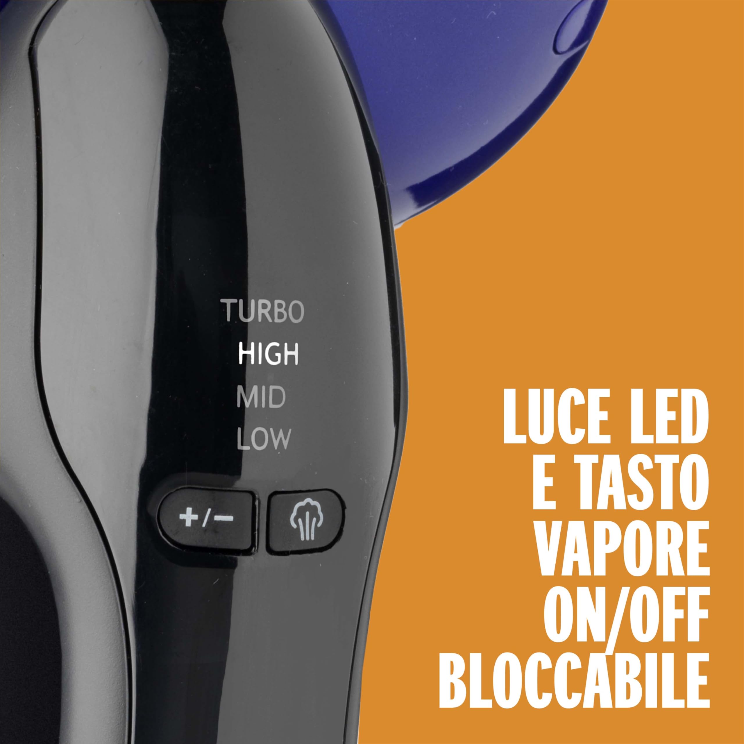 Conair GS108E Stiratore verticale 2in1, 1840W, stiro verticale con vapore potente, utilizzabile anche come ferro da stiro, vapore fino a 33g/min, serbatoio 250ml, 4 impostazioni vapore, cavo da 2.5m