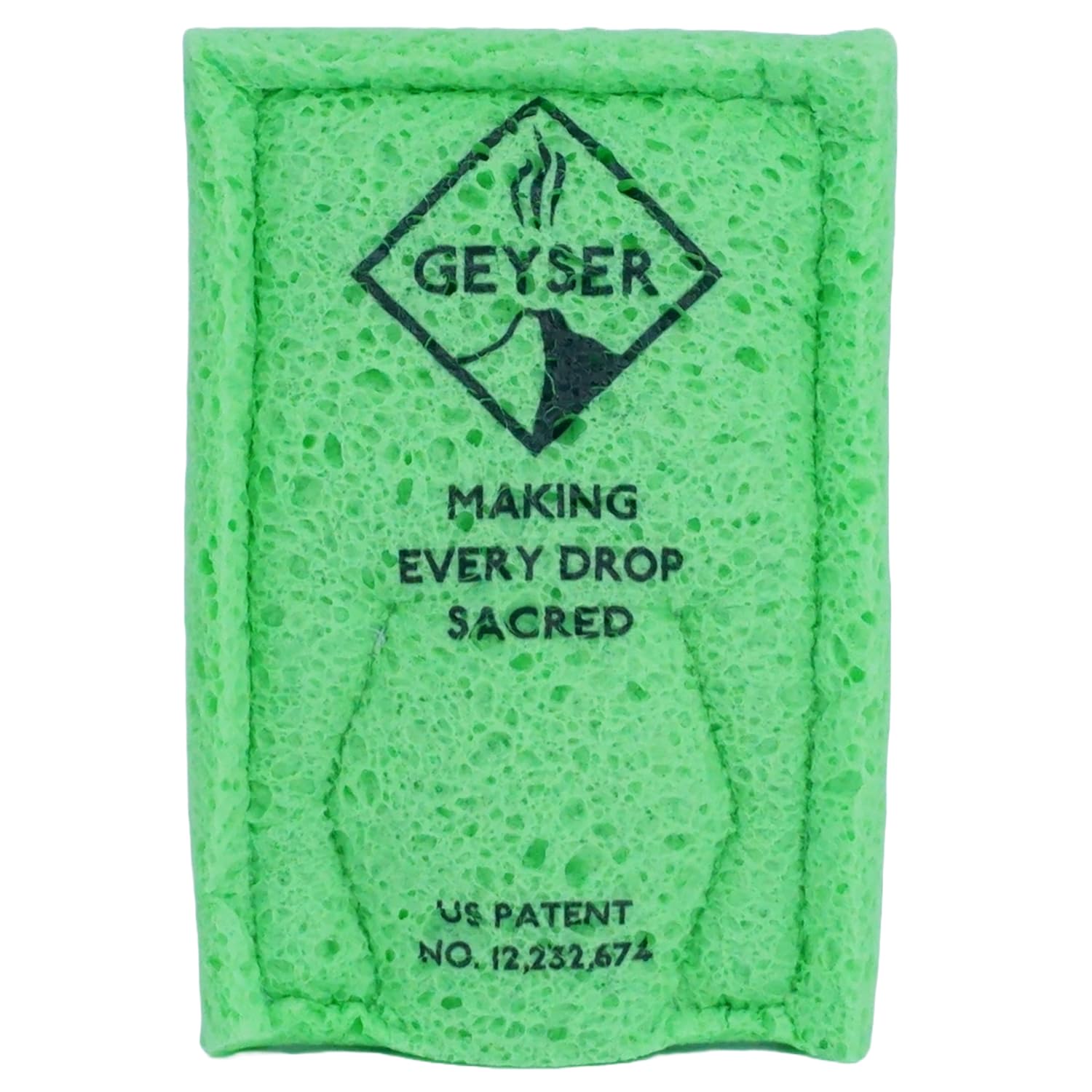 Geyser EcoSponge Ersatz-Badeschwämme für das Geyser EcoShower oder Reinigungsset für Camping, Wohnmobil, Überlandung und Freizeit im Freien, sortiert, 3er-Pack