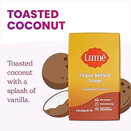 Lume Skin Care Gift Set for Women, Whole Body Deodorant Starter Pack -Smooth Solid Stick, Invisible Cream Tube, Acidified Body Wash Mini & Deodorant Wipes -Aluminum Free Odor Control (Toasted Coconut)