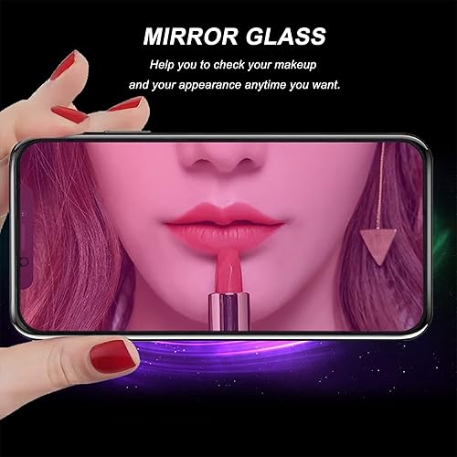 Miniatura 3 de Protector de pantalla de privacidad compatible con iPhone 13 Pro y compatible con iPhone 1413 efecto espejo, vidrio templado, antiespía, paquete de
