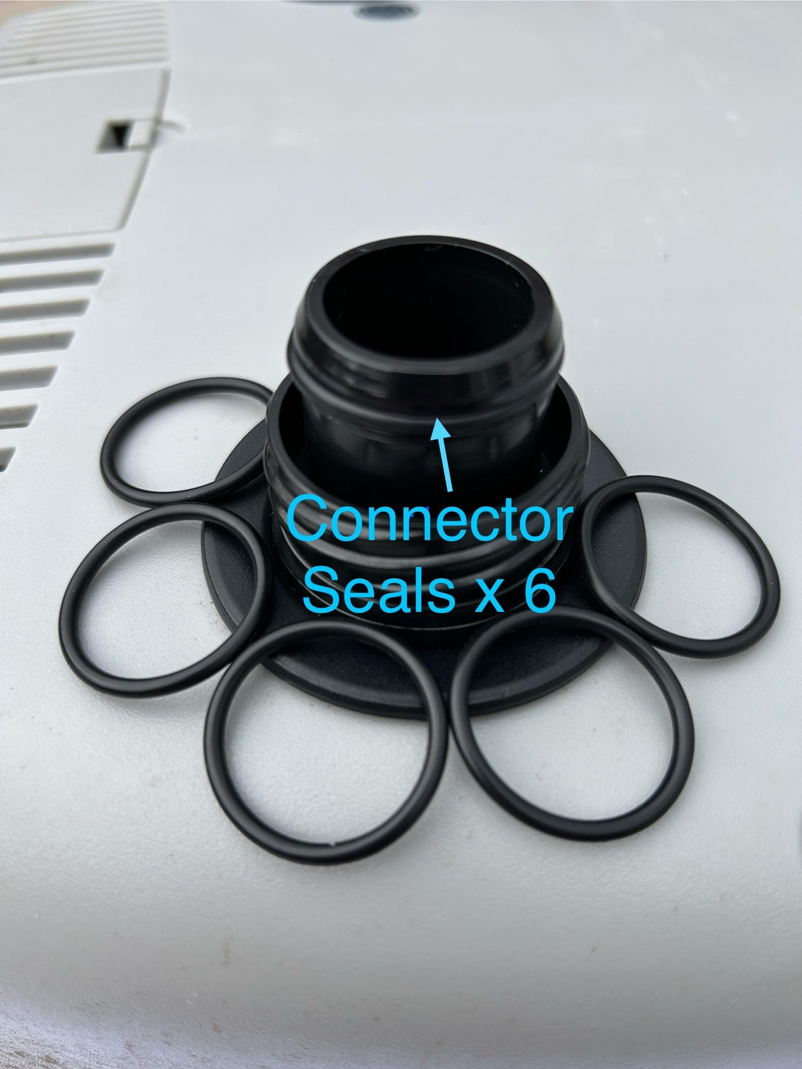 Coupling Connector Seals For Wave Spa/Cosy Spa etc - 6 Seals - Premium Quality, Black - Image 3