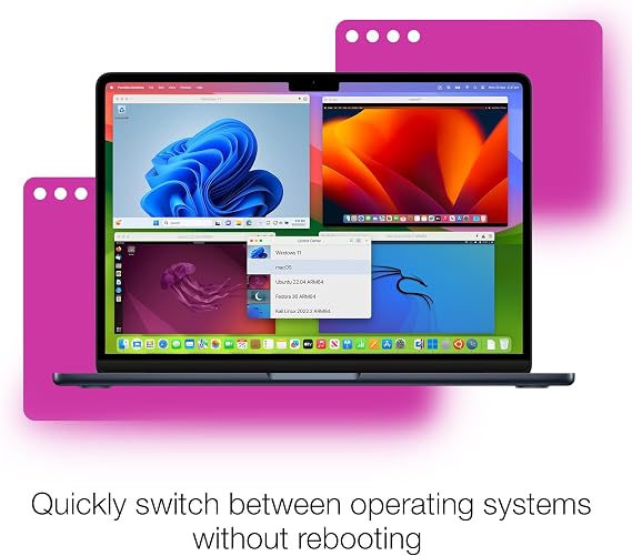 Parallels Desktop 26 für Mac 1 Gerät / 1Jahr / Code in Box - Ausführen von Windows auf Mac Virtual Machine Software