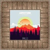 Vista 5 de Poster Palooza 5x5 Inch Ornate Antique Silver Complete Wood Square Picture Frame with UV Acrylic Plexiglass, Foam Board Backing & Hardware Included