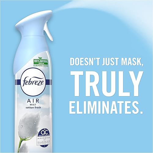 Miniatura 5 de Febreze Refrescante de aire, aroma a flor y brisa, elimina olores duros y persistentes, 10.1 onzas (paquete de 3)