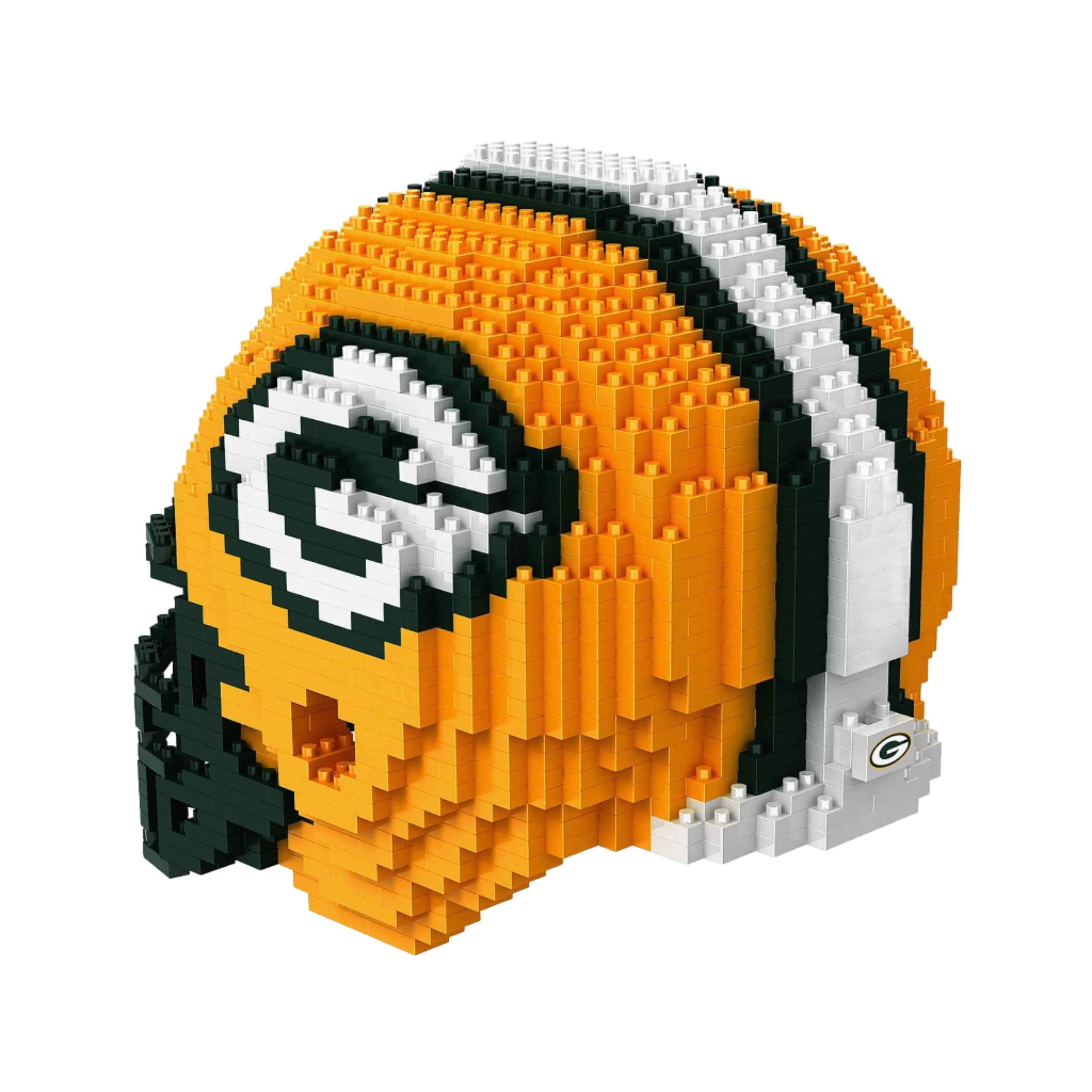 FOCO Offizielles Lizenzprodukt NFL Green Bay Packers BRXLZ-Steine 3D-Helm BAU-Set, PZNF3DRPHLMSF