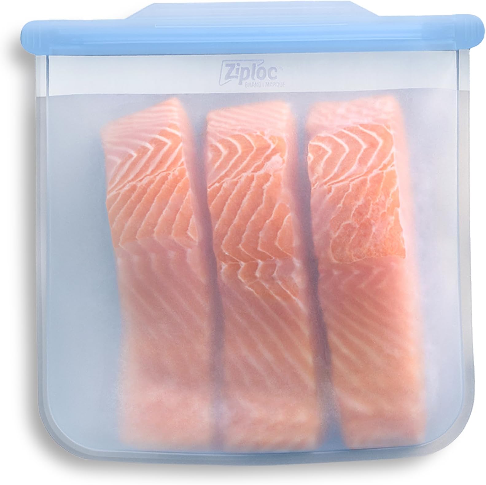 Ziploc Endurables Large Pouch, 8 Cups, Reusable Silicone Bags and Food Storage Meal Prep Containers for Freezer, Oven, and Microwave, Dishwasher Safe