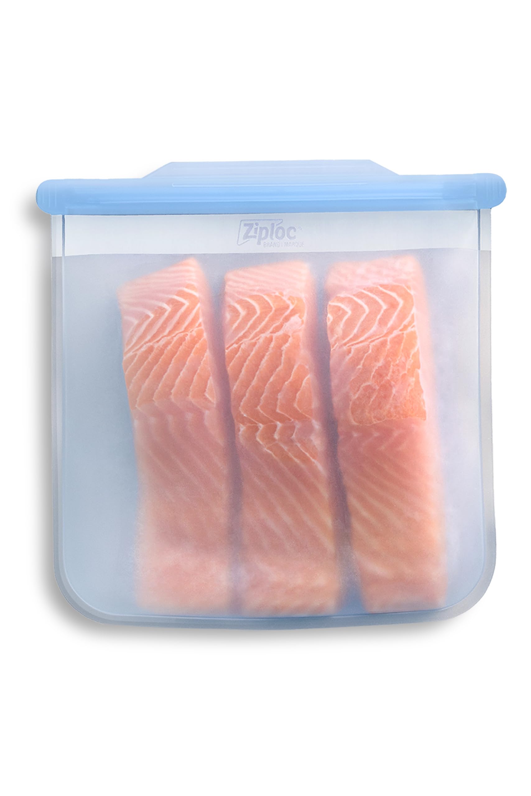 Ziploc Endurables Large Pouch, 8 Cups, Reusable Silicone Bags and Food Storage Meal Prep Containers for Freezer, Oven, and Microwave, Dishwasher Safe