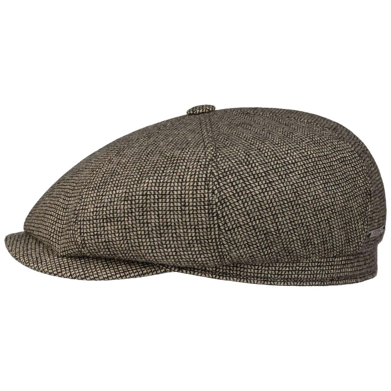 Stetson Driffield Wool kaszmir płaska czapka z daszkiem męska – Made in Germany z daszkiem, na jesień, zimę, jesień, zimę, 63 cm, beżowa