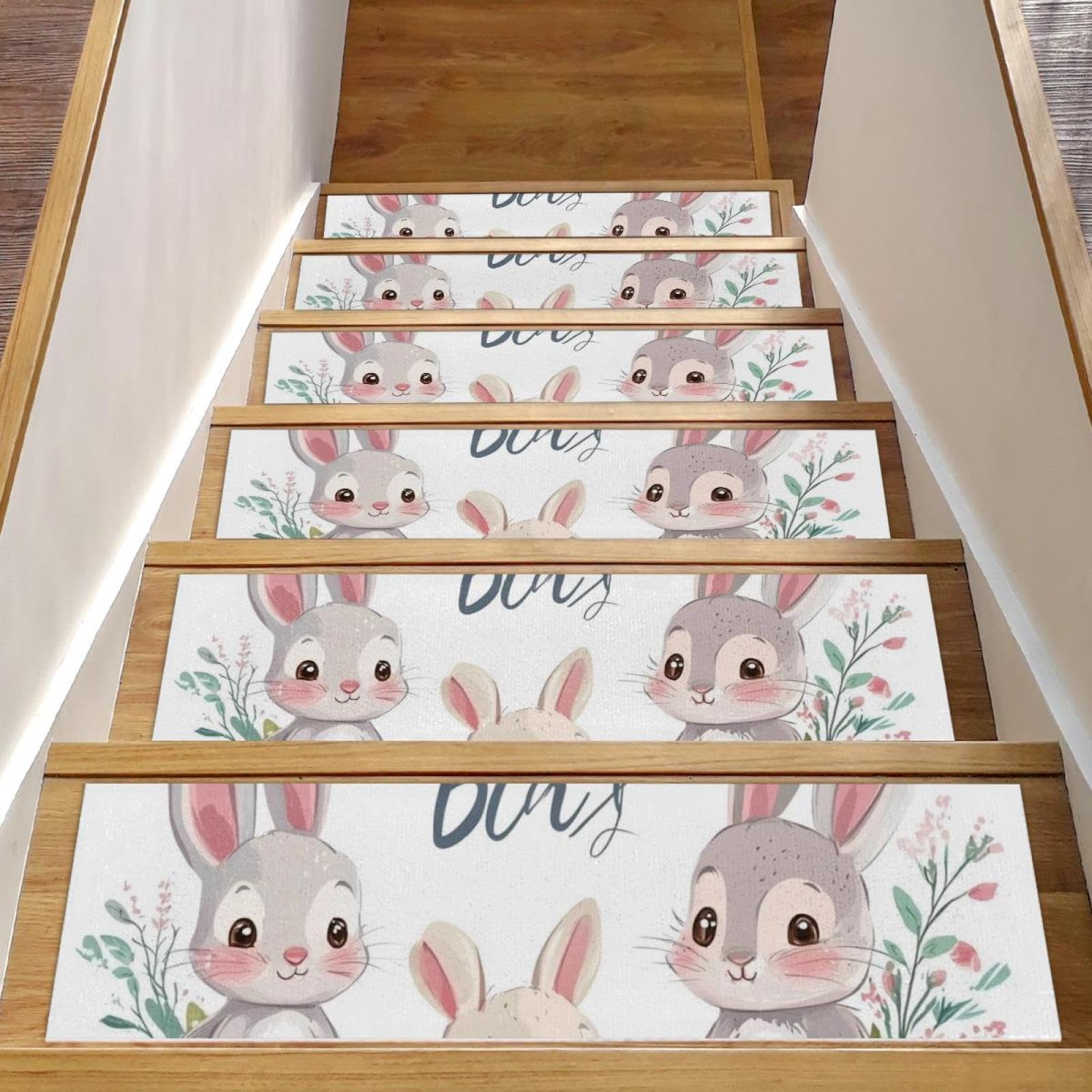 Tapis d'escalier antidérapants pour éviter les chutes sur le bois, lot de 15 réutilisables