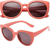 Vista 1 de PolarSpex Gafas de sol para niñas - Gafas de sol polarizadas para niños, gafas de sol Cateye para niños pequeños