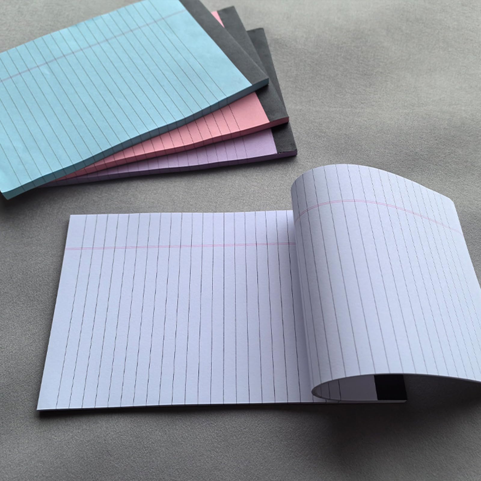 Blocs-notes de bureau 50 feuilles double face lignées lot de 4