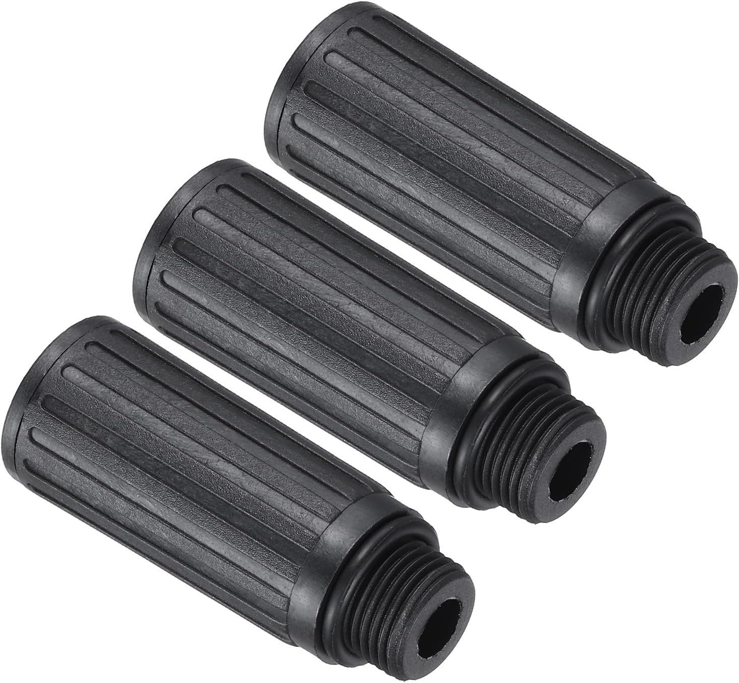 PATIKIL Air Compressor Oil Cap Plug, 3 Pcs 15.5mm Replacement Oil Fill Breather Vent Cap for Common Air Compressor, Black