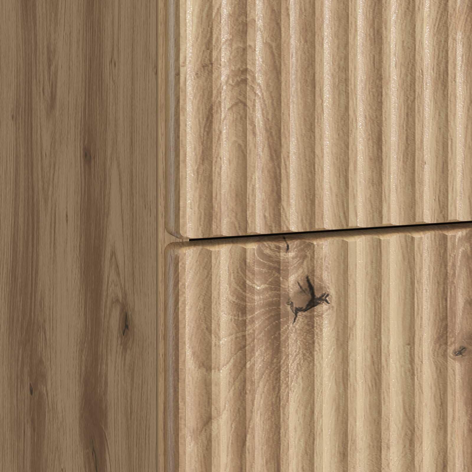 Mesita de noche de madera de roble Artisan, con 3 cajones, 43 x 41 x 63,5 cm, estilo vintage, con espacio de almacenamiento, para dormitorio, salón, pasillo y habitación infantil