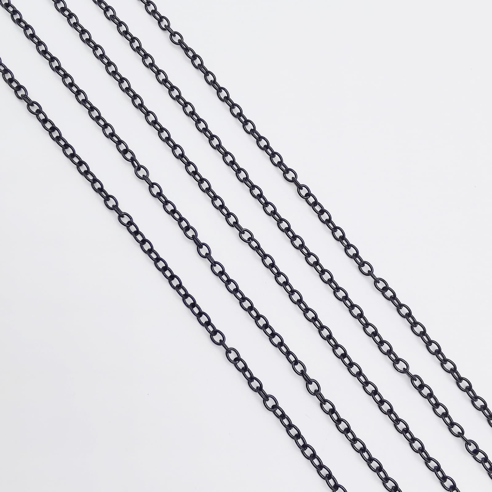 Metal Math Chain Link Bulk Chain SWTOOL 60 Feet Bronze Link Chains | 4mm Iron Curb Chains For ...