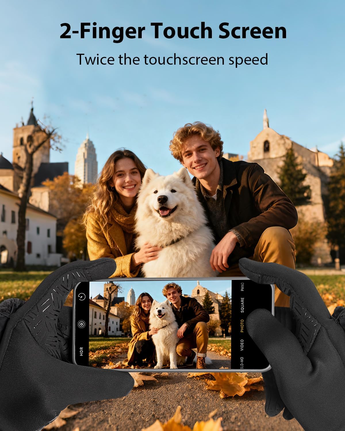 RIGWARL Winter Running Gloves Men Women Cold Weather, Touchscreen Convertible Mittens Warm Thermal Gloves with Watch Window - Image 5