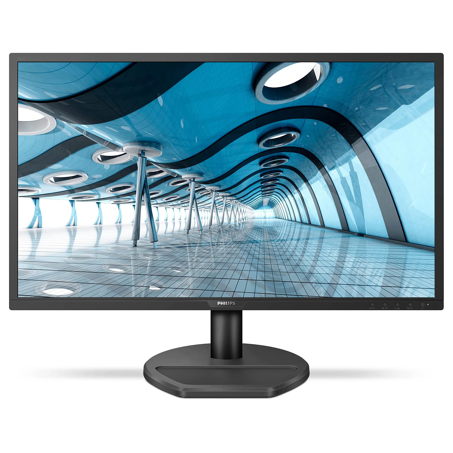 Philips - MMD Monitors Italia Gaming Monitor 221S8LDAB, 22" LED, Full HD, 1 ms, Casse Audio Integrate, HDMI, DVI, VGA, Low Blue Light Protezione Occhi, Flicker Free, VESA, Nero