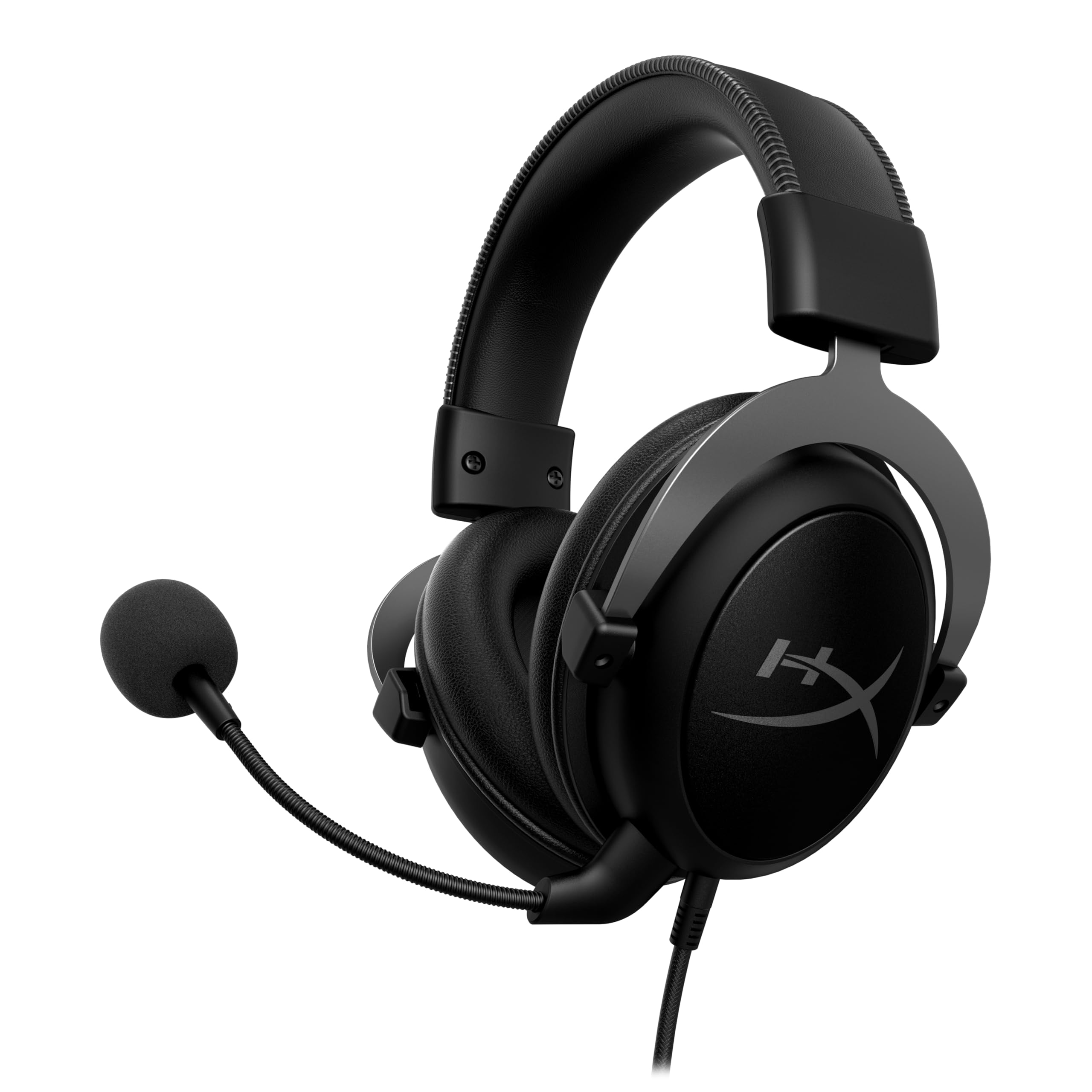 HyperX Cloud II, casque gaming filaire, son surround 7.1, haut parleurs 53 mm, micro détachable réduction de bruit, mousse mémoire de forme, arceau en aluminium robuste, PC, Xbox, PS4, PS5, Noir