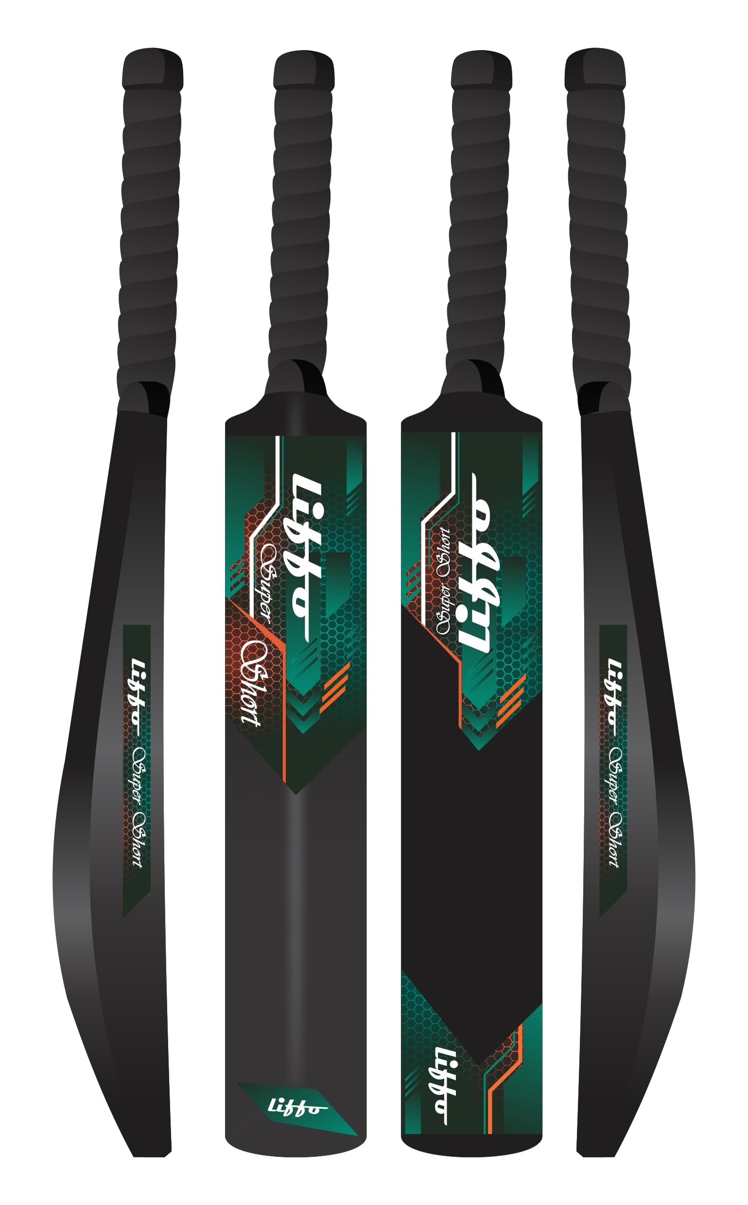 Liffo® Cricket Bat Plastic Bat for Adults, Turf Bat Heavy Plastic Cricket Bats with Anti Slip Rubber Grip for Gully Cricket, Tournament Match, Full Size (Green)-image-3