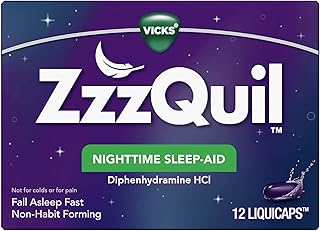 ZzzQuil Night Time Sleep Aid Liquicaps - 12 per Pack - 24 Packs per case.