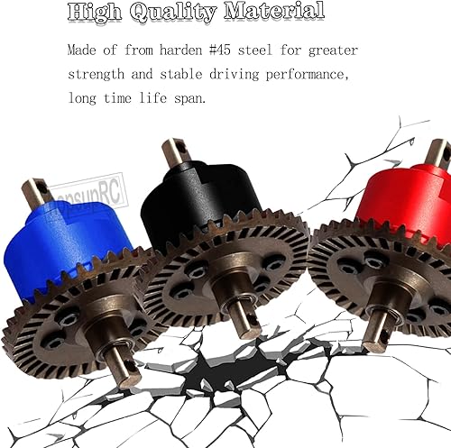 Miniatura 4 de RC Steel Front Main Gear & Diferential Case Upgrades Part for 1/10 Slash/Rustler/Stampede 4X4 VXL, mejoras diferenciales delanteras del diferencial