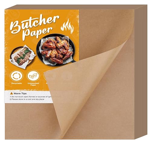 NEBURORA 100Sheets Brown Butcher Paper No Wax
