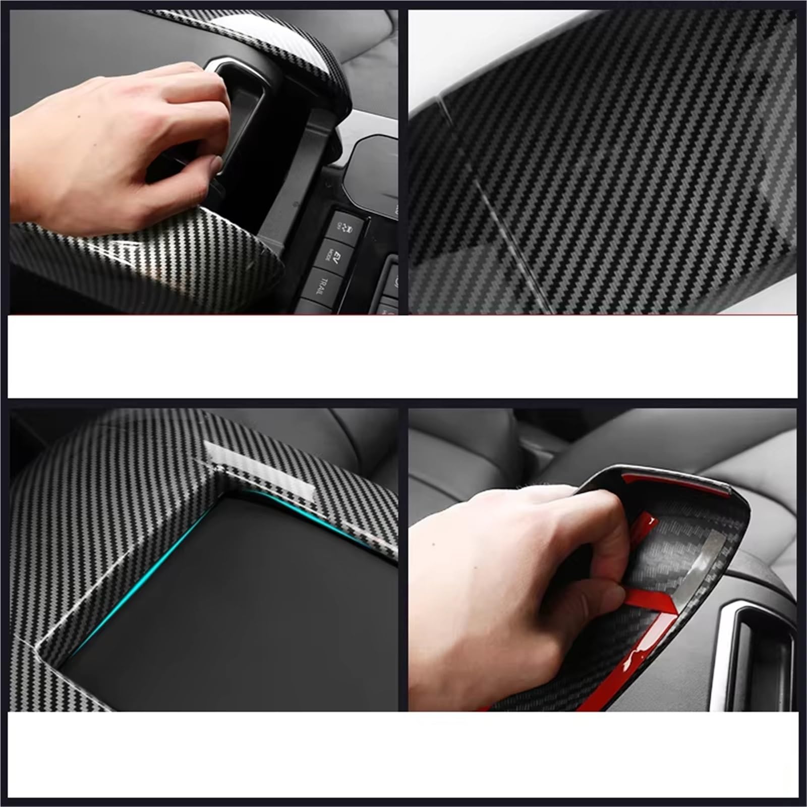 Center Consolle Cover Per Toyota Per Highlander Per XU70 Per Kluger 2020-2024 Auto Center Console Bracciolo Box Copertura Della Protezione Cambio Pannello Telaio Trim