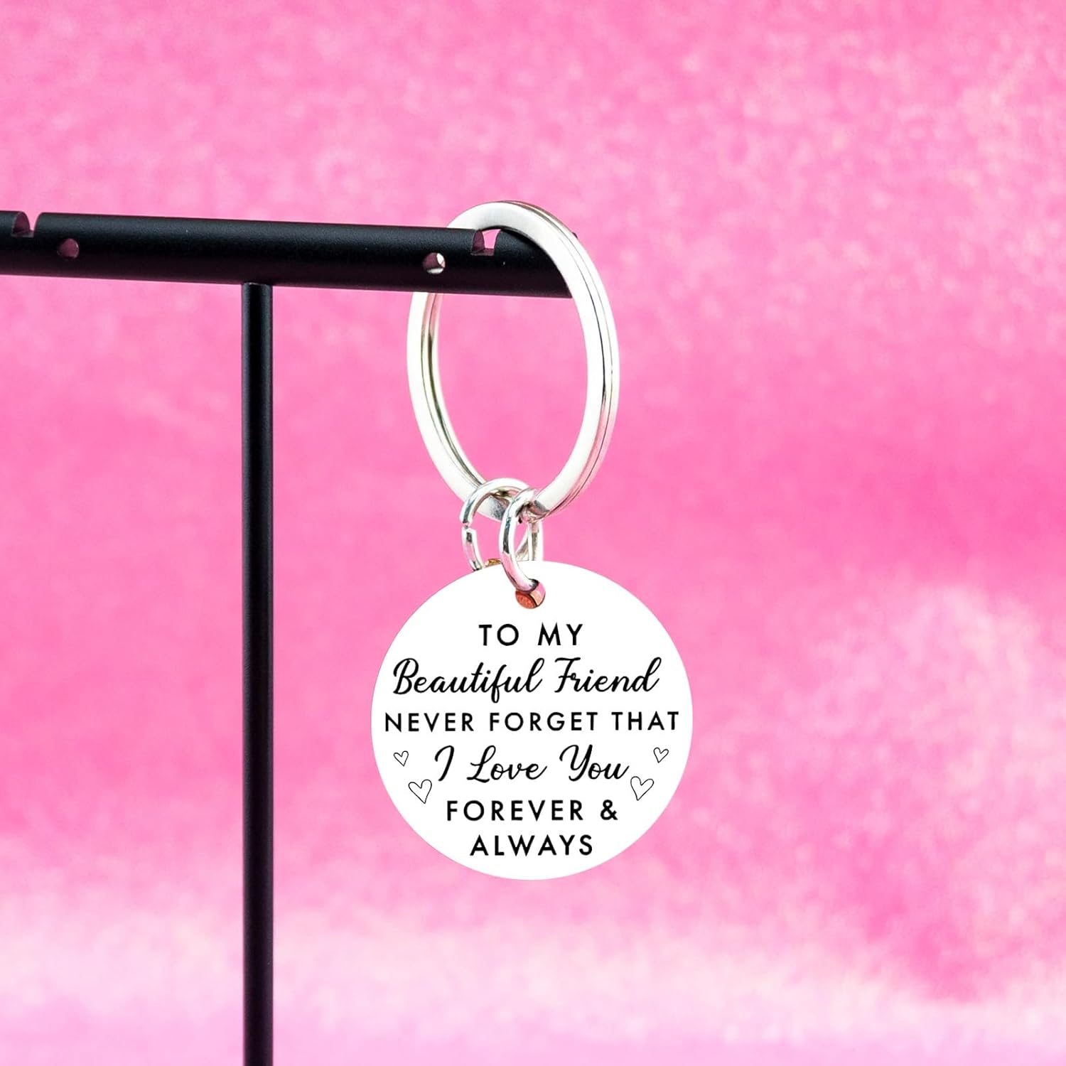 Valentines Day Gifts for Friends Best Friend Keychain Best Friend Birthday Gifts for Women Sister Bestie Friendship Keychain for BFF Gifts Ideas - Image 5