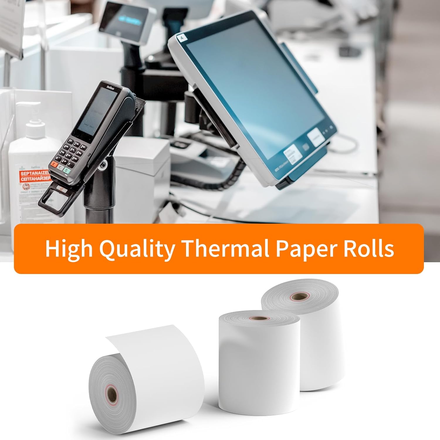 CLASSY Thermal Paper 3 1/8 x 230ft, 10 Rolls Receipt Paper for Cash Registers Printer, ATM Machine,Compatible with Wide Range of POS Systems for Small Business - Image 5