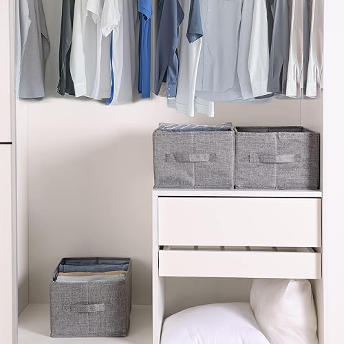 Miniatura 5 de Fixwal Organizador de ropa plegable para armario, 4 unidades, organizador de jeans para cajón, compartimento lavable, organizadores de armario y