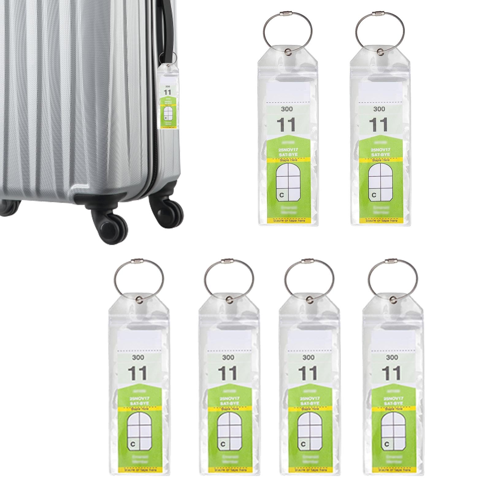 荷物タグ Amazon.co.jp: Yiqigou 10 本 プラスチック荷物タグホルダーカード旅行