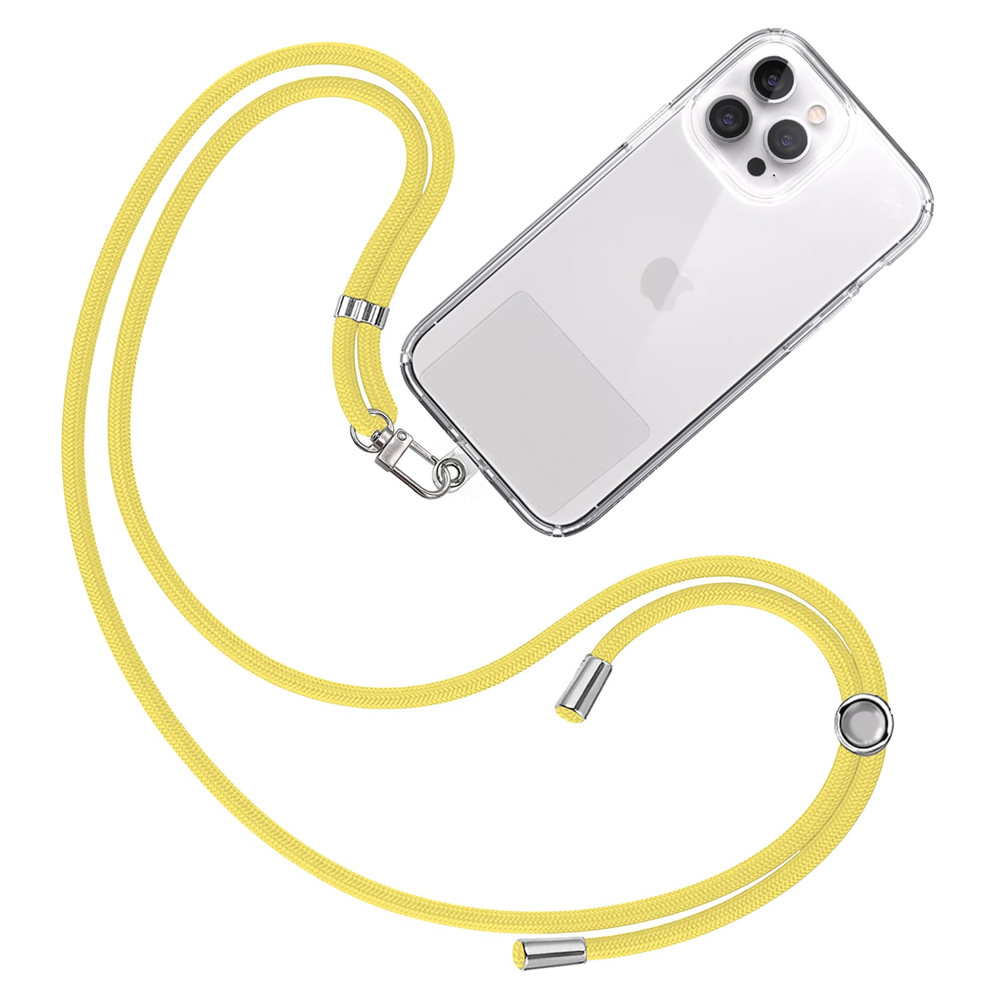 TBOC Cordino Catenella Laccio Strap Porta Cover [Giallo] per Telefono Cellulare da Collo - Tracolla Catenina con Cordini da Phone Cellulari Telefoni Accessori Universale Laccetti Donna Uomo