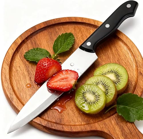 Miniatura 5 de Cuchillo de chef, cuchillo de cocina de acero inoxidable de alto carbono de 8 pulgadas, cuchillo de chef súper afilado, mango ergonómico