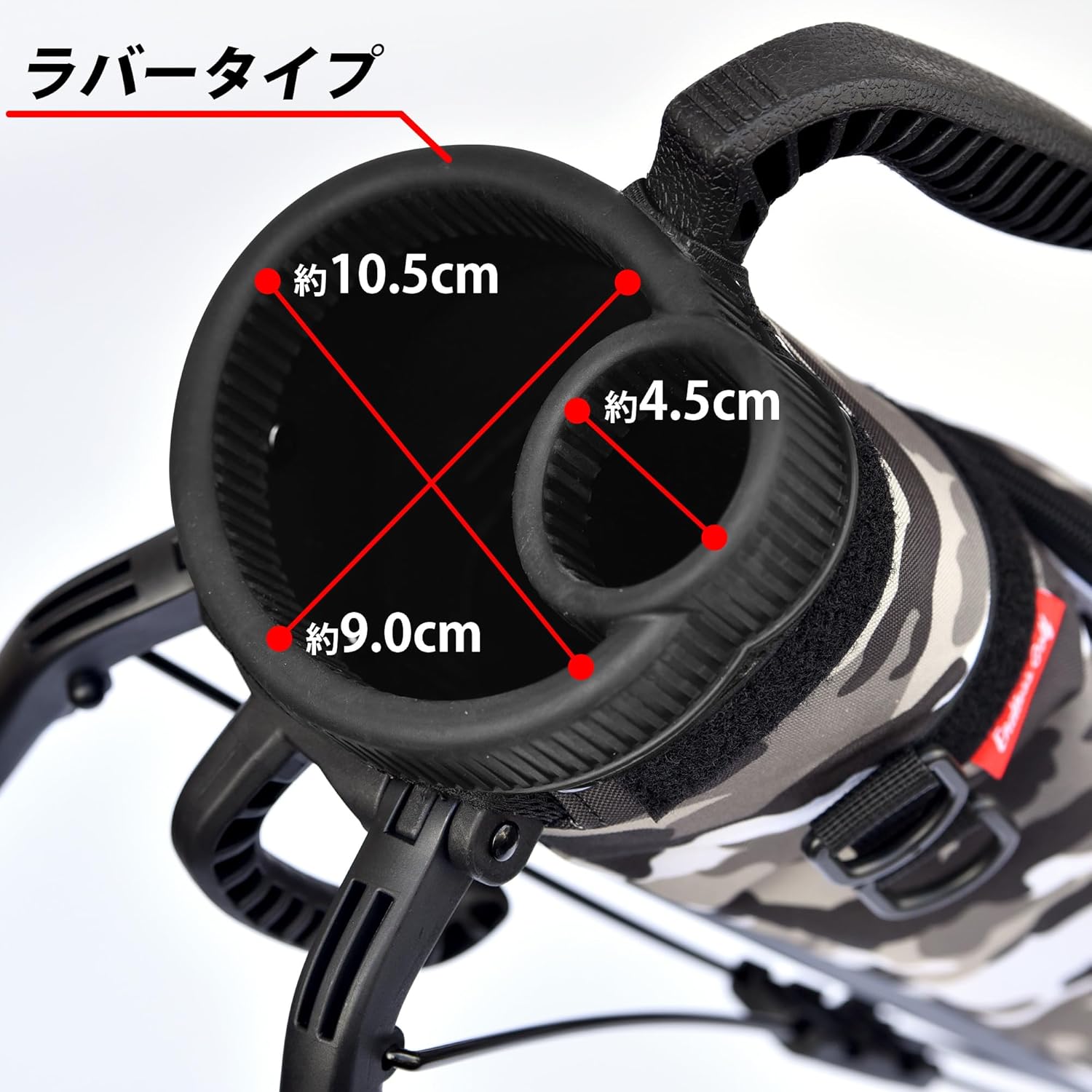 クラブケース | ワールドゴルフ 公式本店 ENDLESS GOLF ゴルフ ラバータイプ セルフスタンド クラブケース 10本収納 大容量ポケット フードカバー付き 頑丈設計