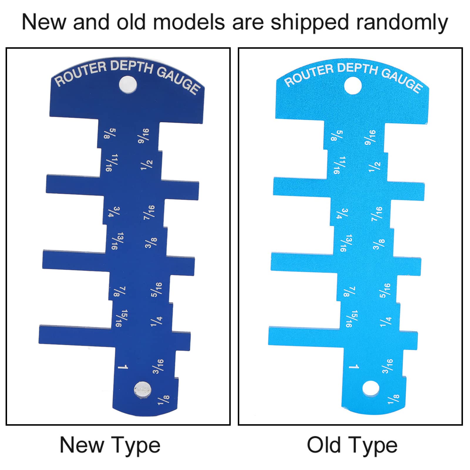 ANKROYU 2 x 4.7 in Depth Gauge, Aluminum Alloy Table Saw Depth Height Gauge, Table Saw Measuring Ruler, Height Limit Gauge for Table Saw Router Bit