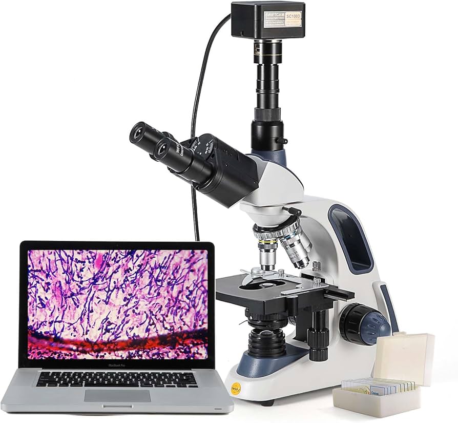 その他 outvisionVRscope Amazon.com: SWIFT Compound trinocular Microscope, 40X-2500X