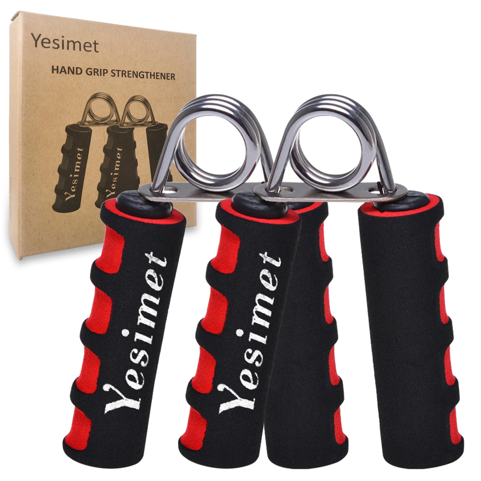 Hand Grip Strengthener Set, Forearm Exerciser, Finger Exercise Gripper, Grip Strength Trainer, hand Trainer-Soft Foam Hand Exerciser for Quickly