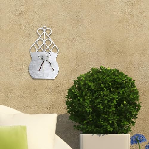 Miniatura 2 de AkoMatial Macetas colgantes de pared macetas de pared para plantas de interior al aire libre macetas modernas para el hogar jardín patio color blanco