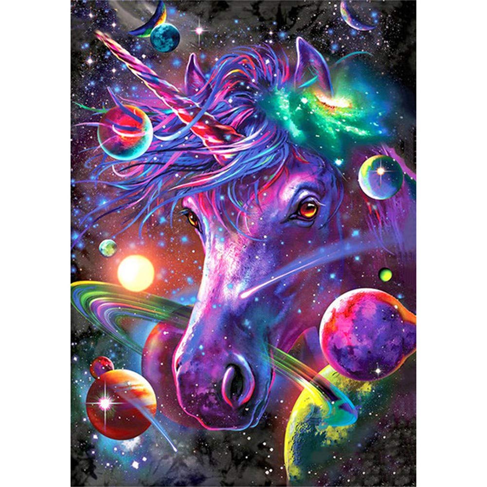 DIY Diamant-Malerei Kit – Vollrund-Bohrer Dinosaurier Motiv 35x35 Cm, Inkl. Werkzeug & Leinwand